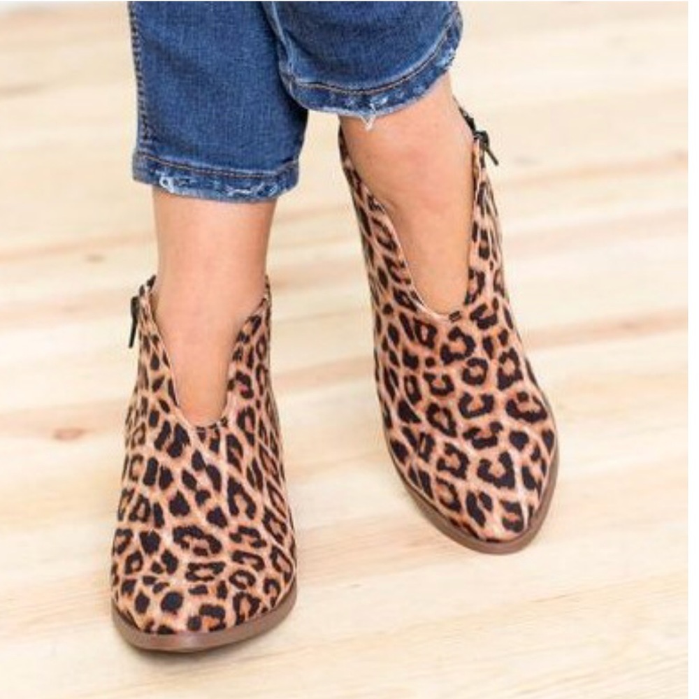 Leopard Print Ankle Booties - Picture 6 of 6